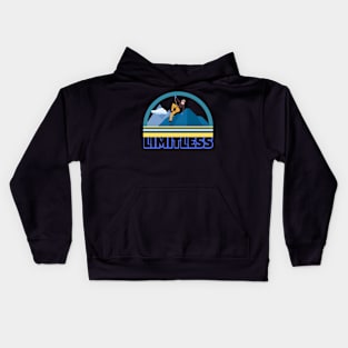 Mountain Climbing Design Kids Hoodie